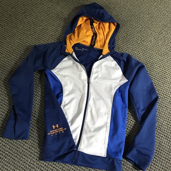 Stephen Curry Under Armour Ruin The Game 30 Youth Med Blue/White Full-Zip Hoodie - Picture 2 of 8